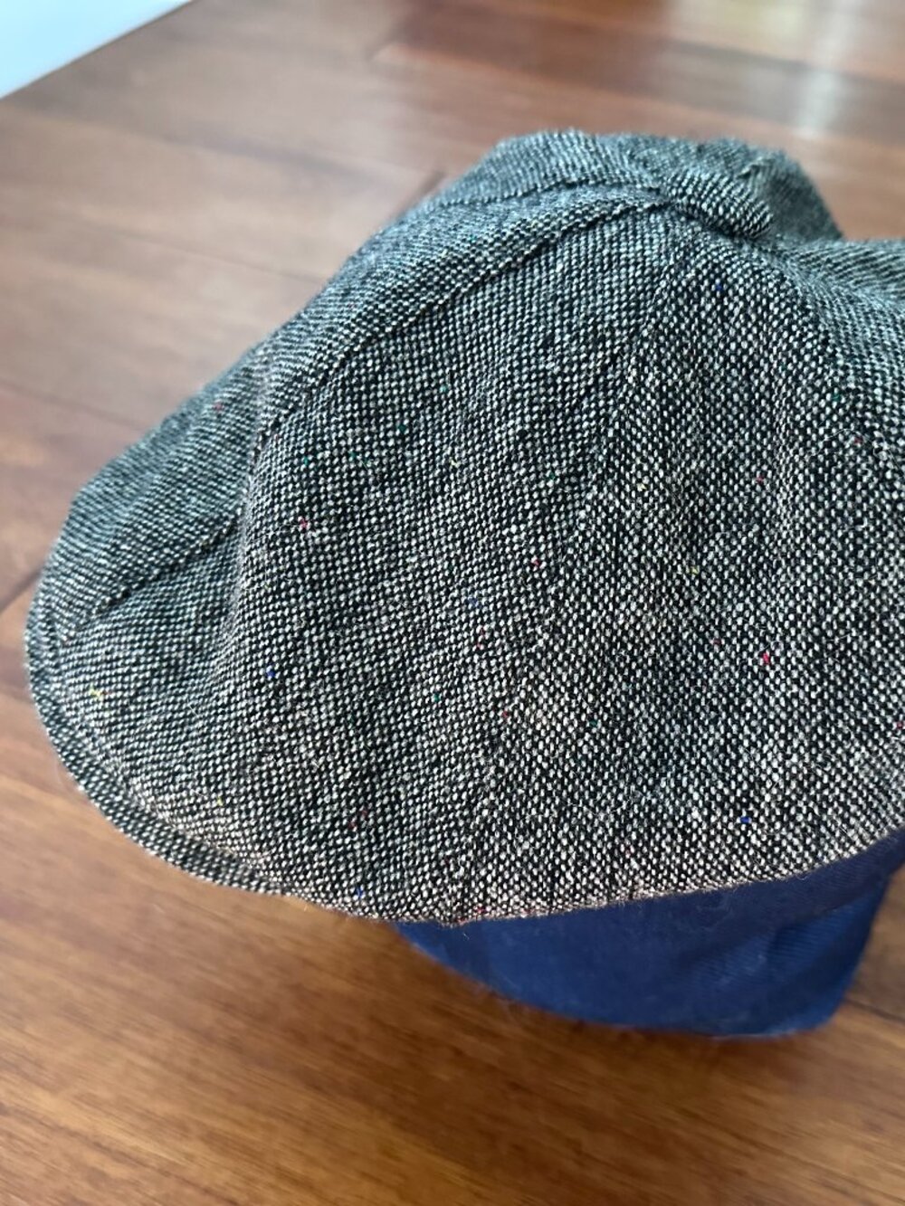 Hat Traditional Newsboy Flat Wool Cap Gray Tweed Scala Classico Dorfman Pacific